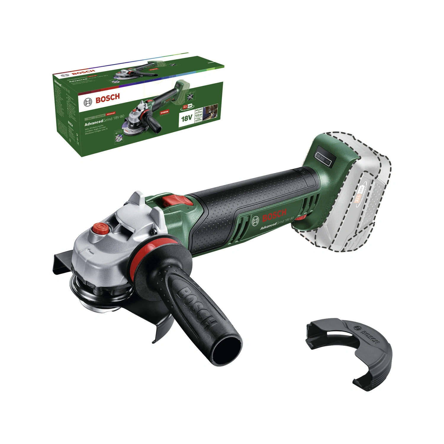 Akku-Winkelschleifer »AdvancedGrind 18V-80«, Ø Schleifscheibe: 125 mm, 18 V, ohne Akku