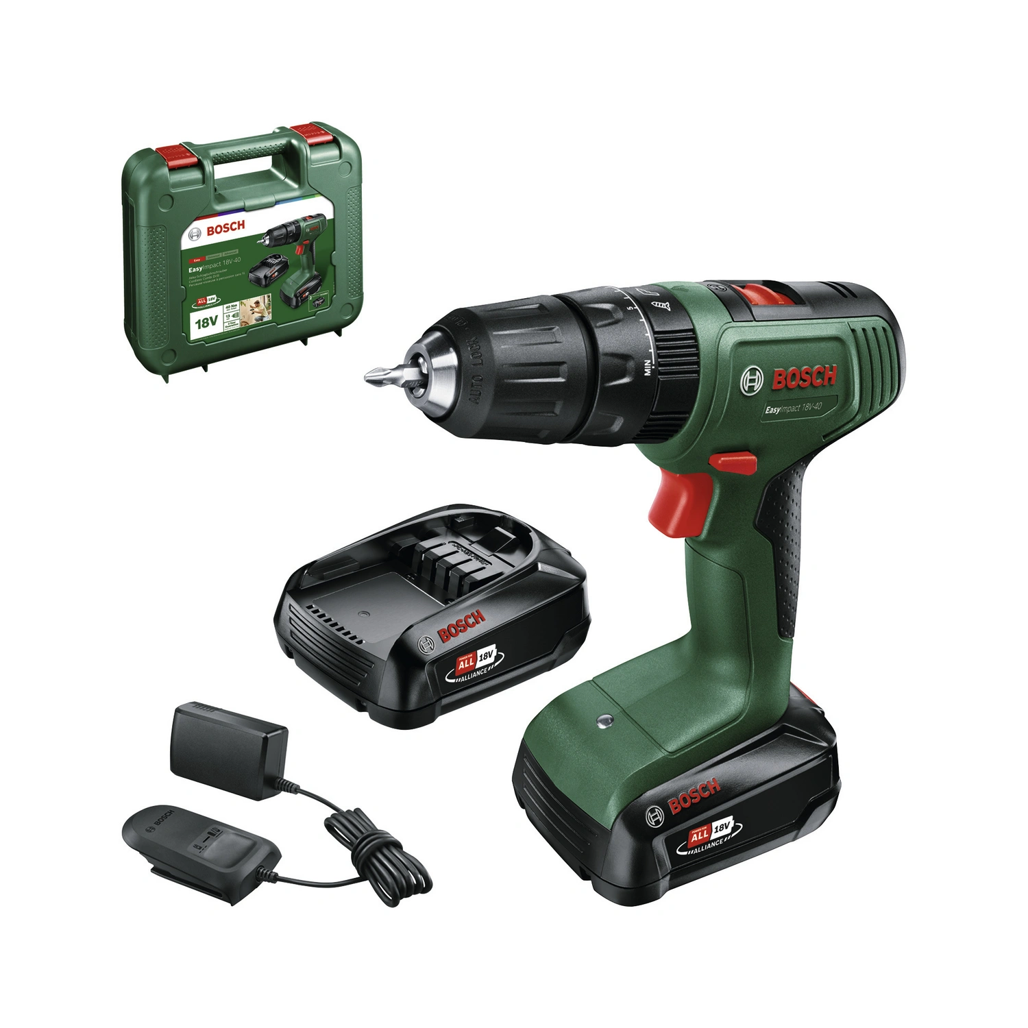 Akku-Zweigang-Schlagbohrschrauber »EasyImpact 18V-40«, inkl. 2 Akkus