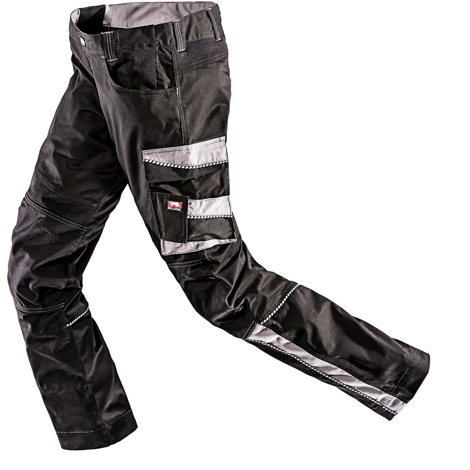 Arbeitshose »EVO«, Polyester/Baumwolle/Polyamid/Elastan, schwarz/grau
