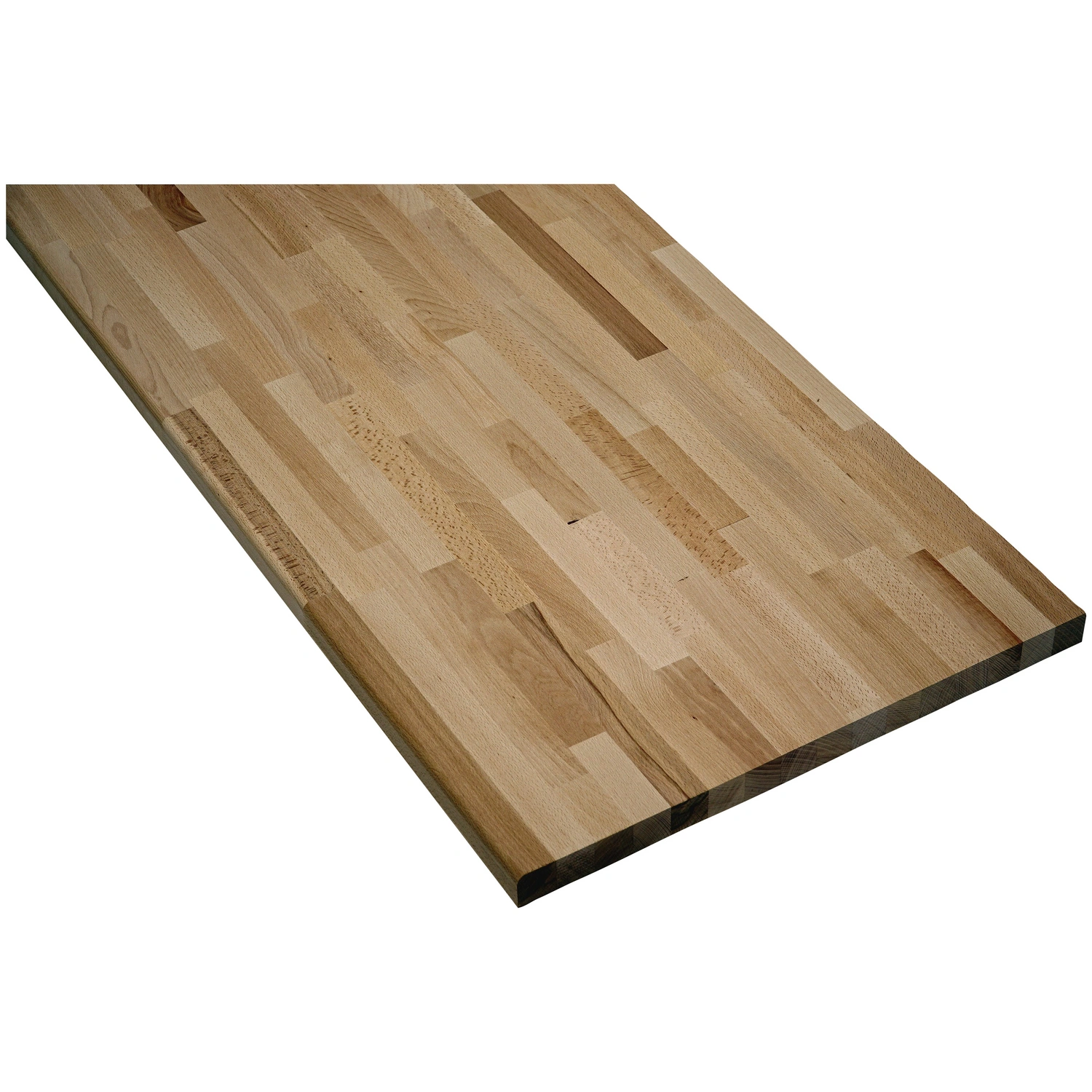 Arbeitsplatte, Holz, abgerundet