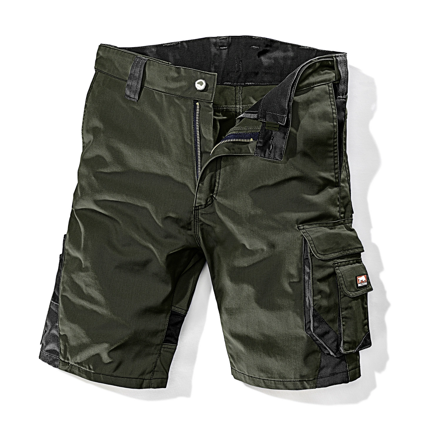 Arbeitsshort »Worxtar«, olivgrün/schwarz, Polyester/Baumwolle, inkl. Karabinerhaken