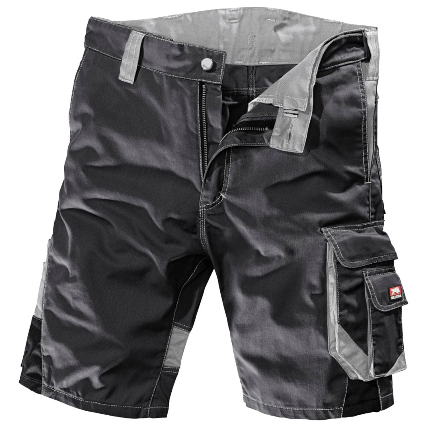 Arbeitsshort »WORXTAR«, Polyester/Baumwolle, schwarz/grau