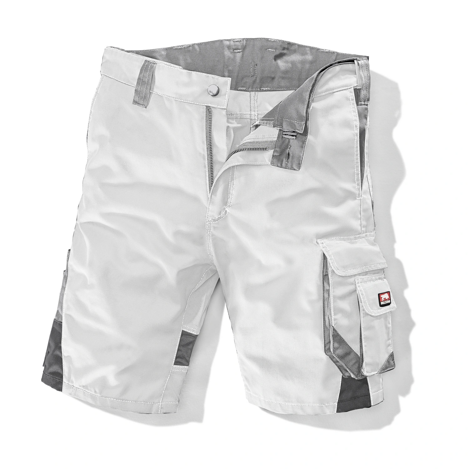 Arbeitsshort »Worxtar«, weiß/grau, Polyester/Baumwolle, inkl. Karabinerhaken