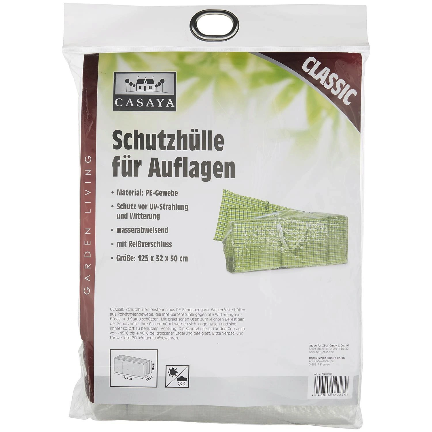Aufbewahrungstasche »Classic«, BxHxT: 125 x 50 x 32 cm, Kunststoff