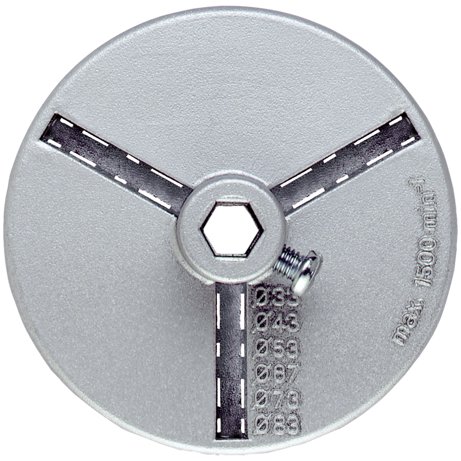 Aufnahmeteller, Ø: 90 mm, Aluminium