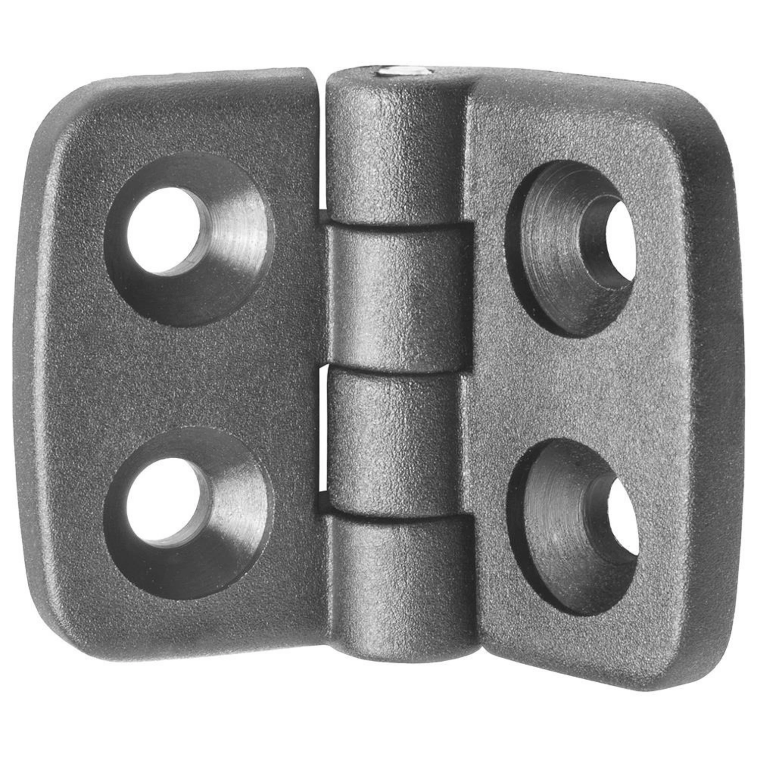 Aushebescharnier, LxB: 3 x 3,9 cm, Schwarz, Kunststoff