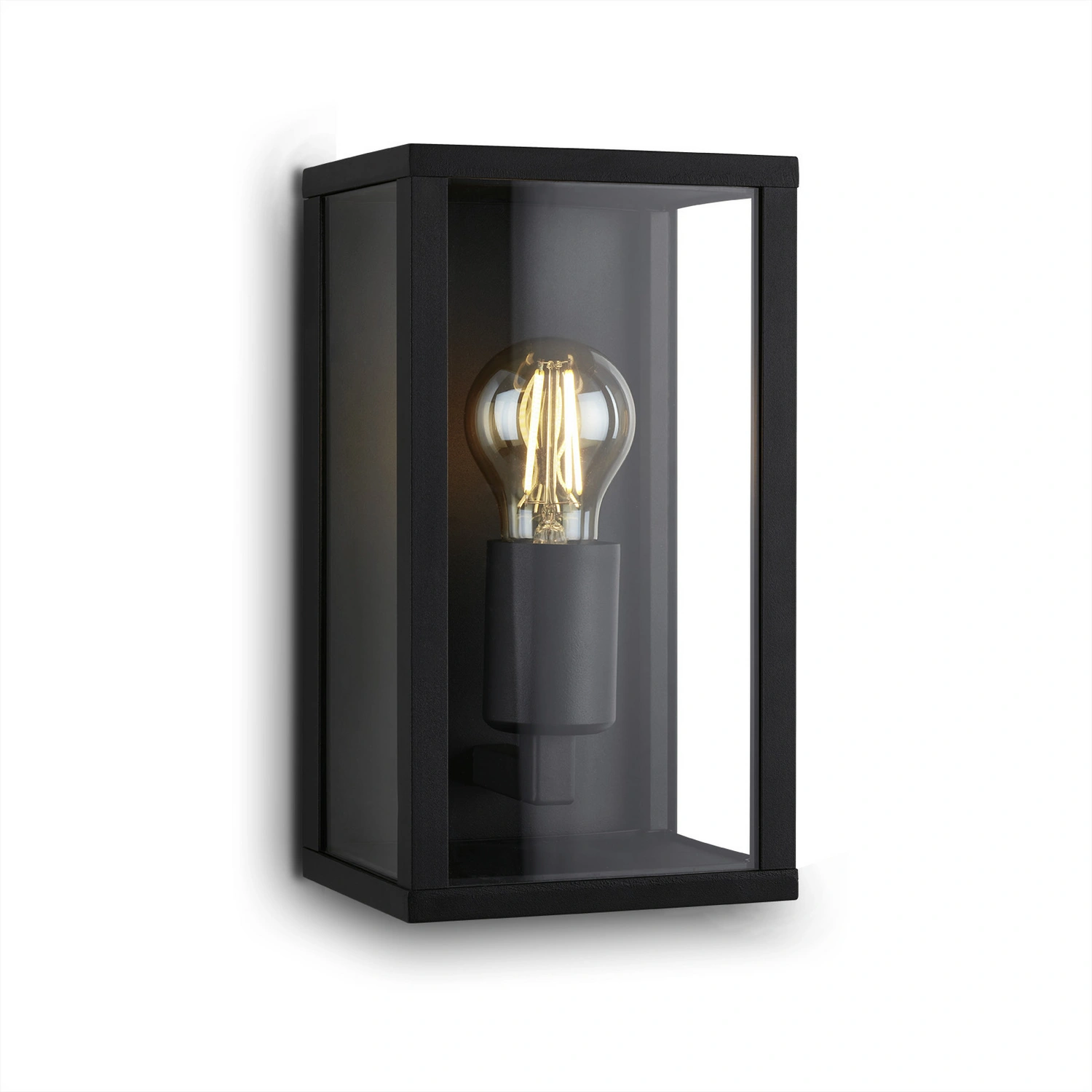 Außenleuchte »LUANDA«, BxL: 14 x 26 cm, 12 W, Metall/Glas