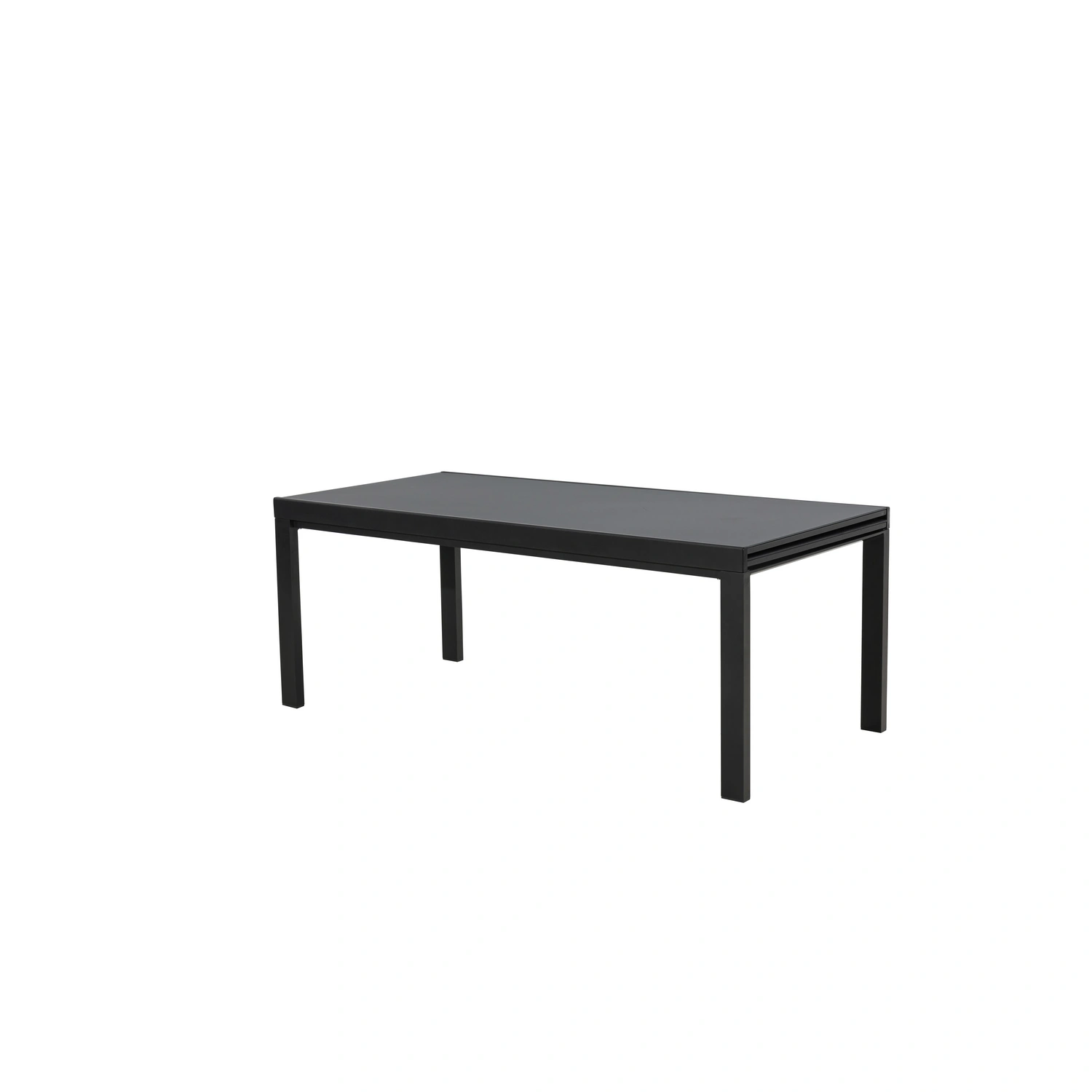 Ausziehtisch, BxHxL: 200 x 78 x 94,5 cm, anthrazit