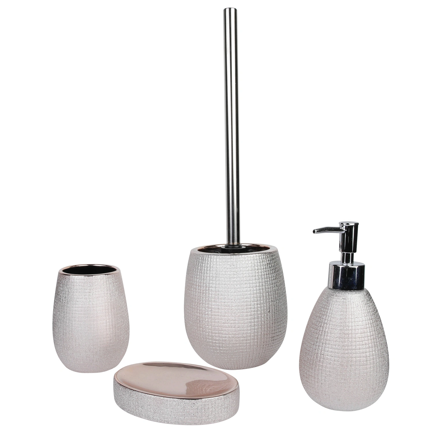 Bad-Accessoire-Set »Hollywood«, Stein, roségoldfarben