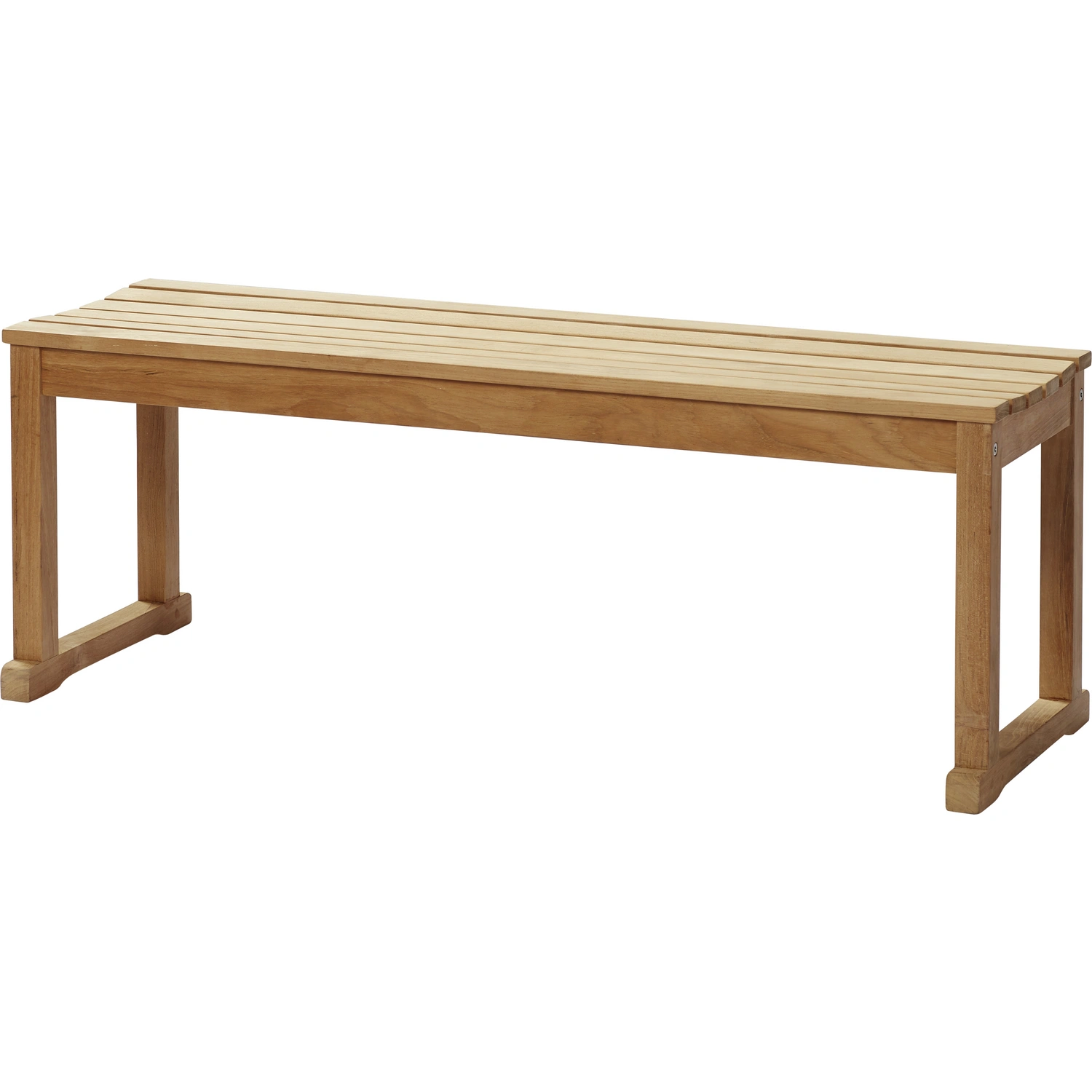 Bank, Teak, 2-Sitzer, BxHxT: 120 x 43 x 40 cm