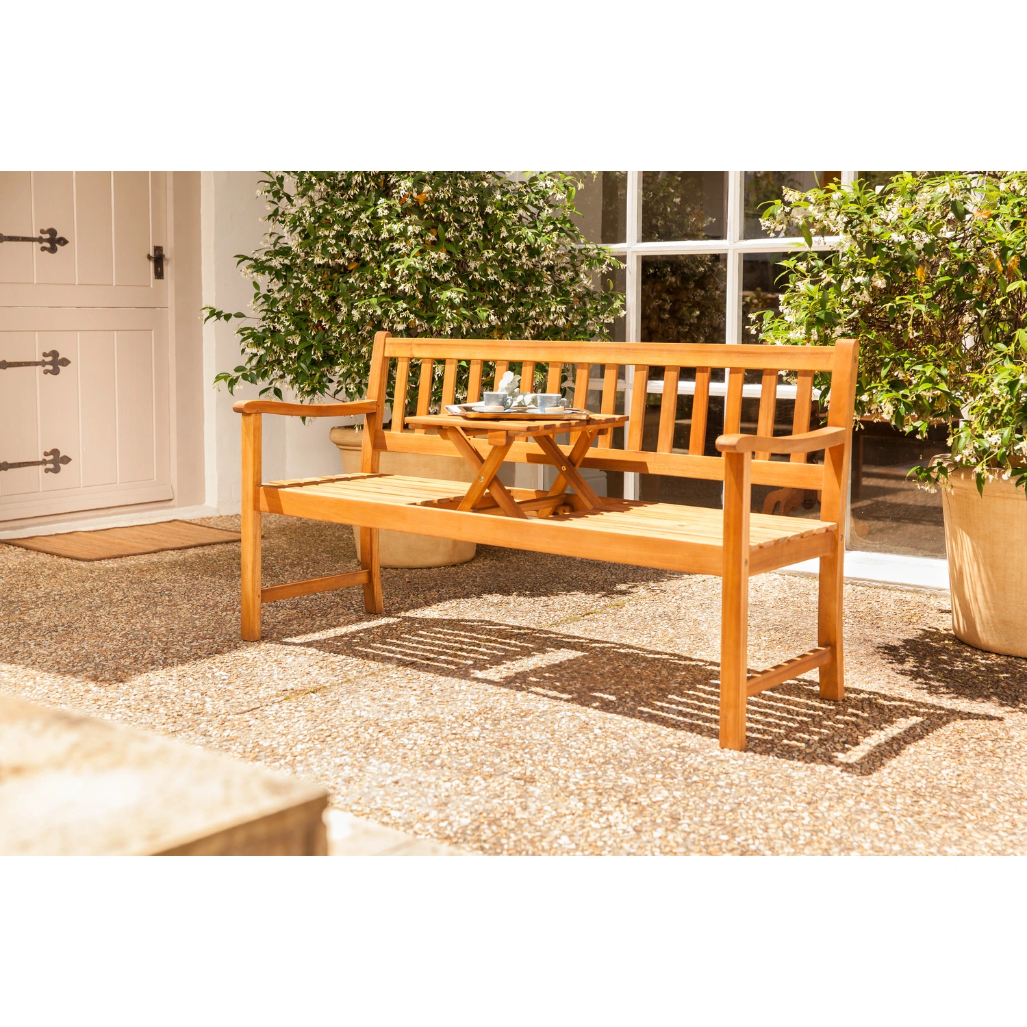 Bank »Talana«, Holz, 3-Sitzer, BxHxT: 159 x 88 x 60 cm