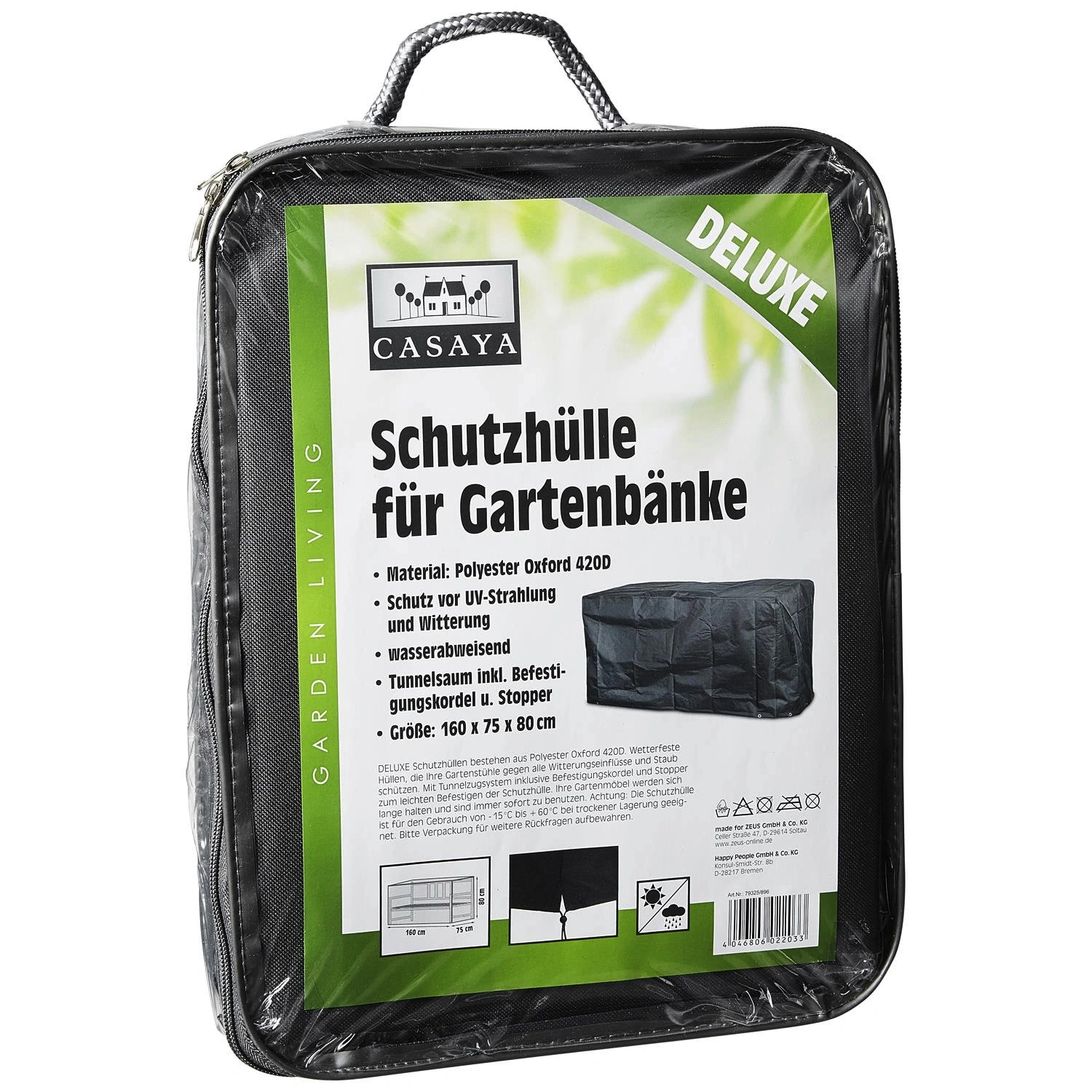 Bankschutzhülle »Deluxe«, BxHxT: 160 x 80 x 75 cm, Kunstfaser