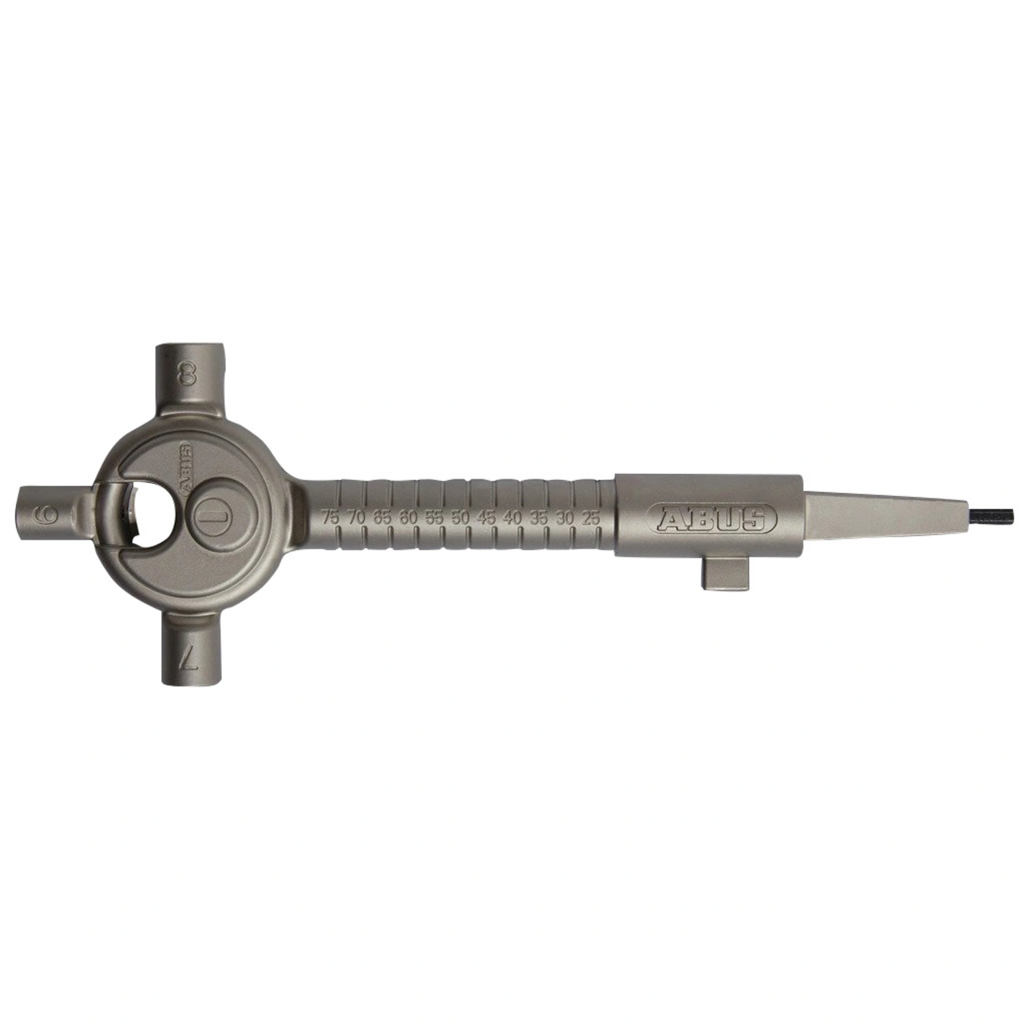 Bauschlüssel aus Metall, 95 mm Breite, silberfarben