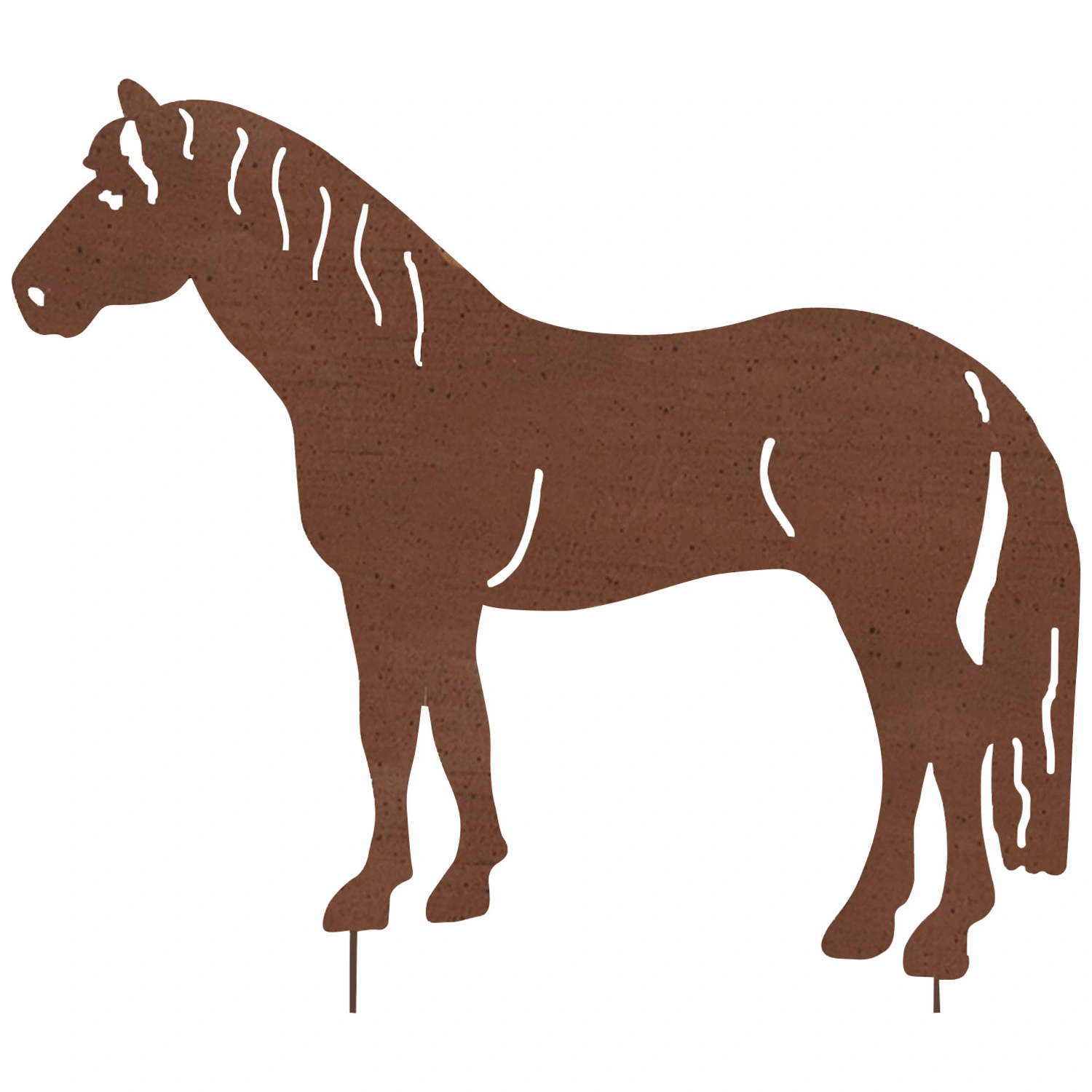 Beetstecker, Pferd, rostfarben, Metall