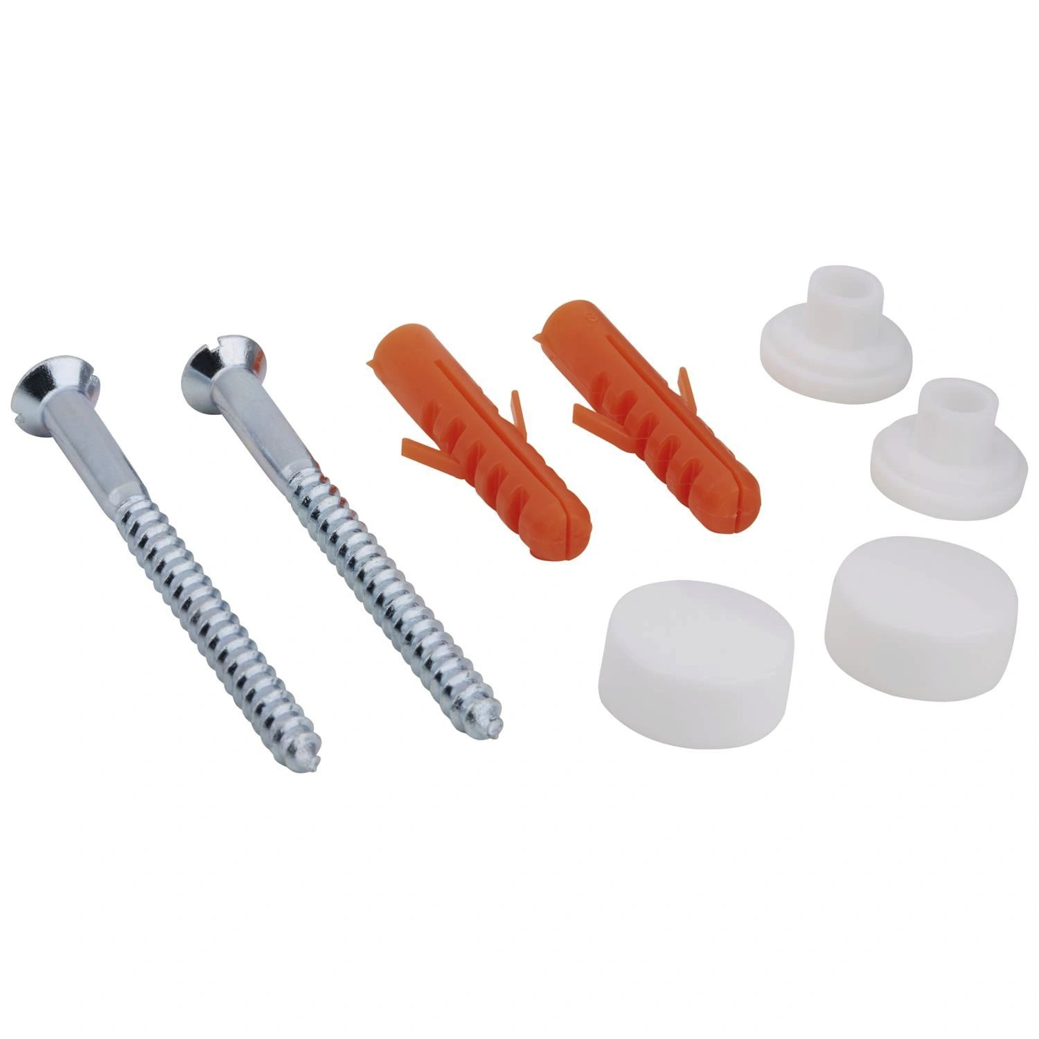 Befestigungssatz, Kunststoff/Metall, weiß