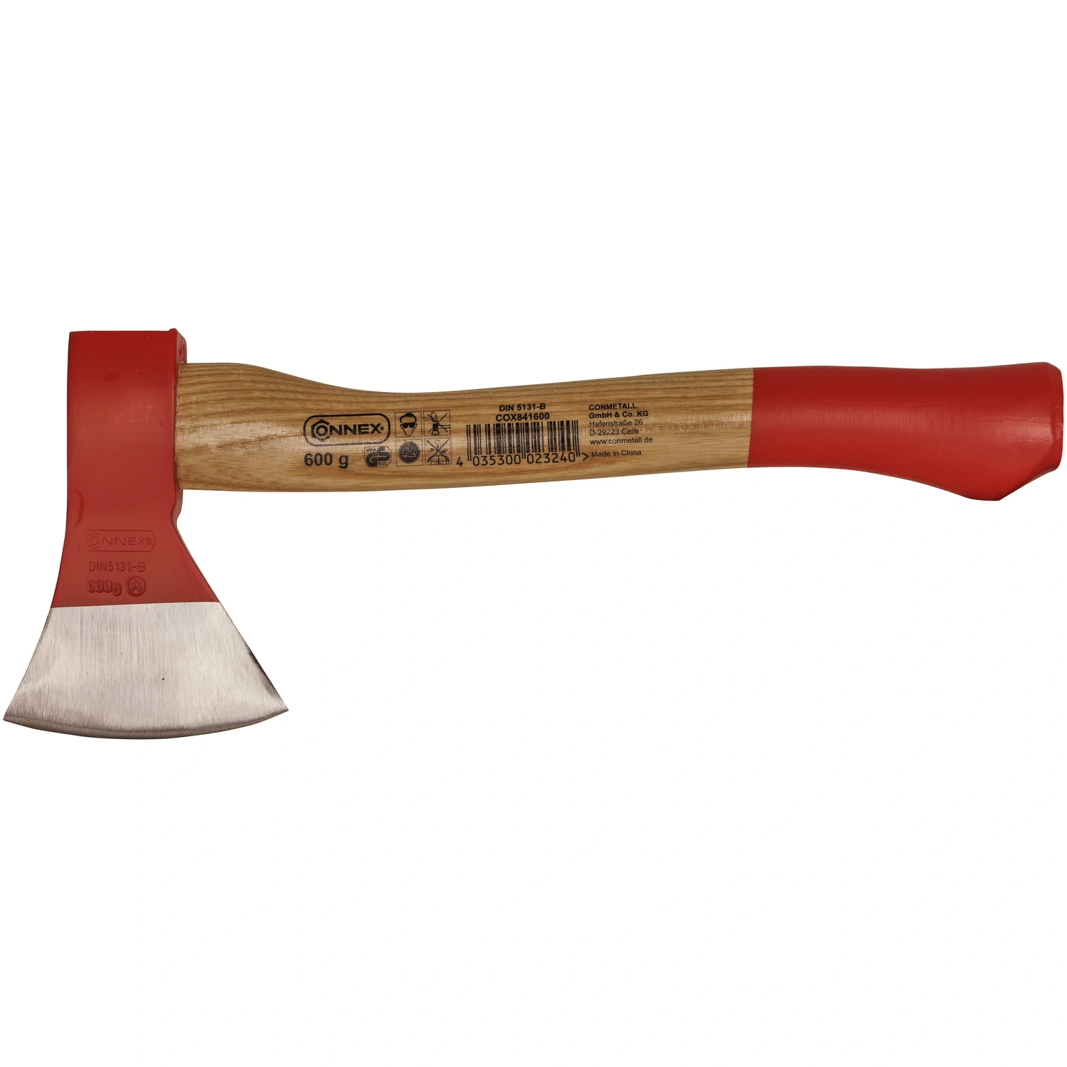 Beil, 0,865 kg, rot/schwarz
