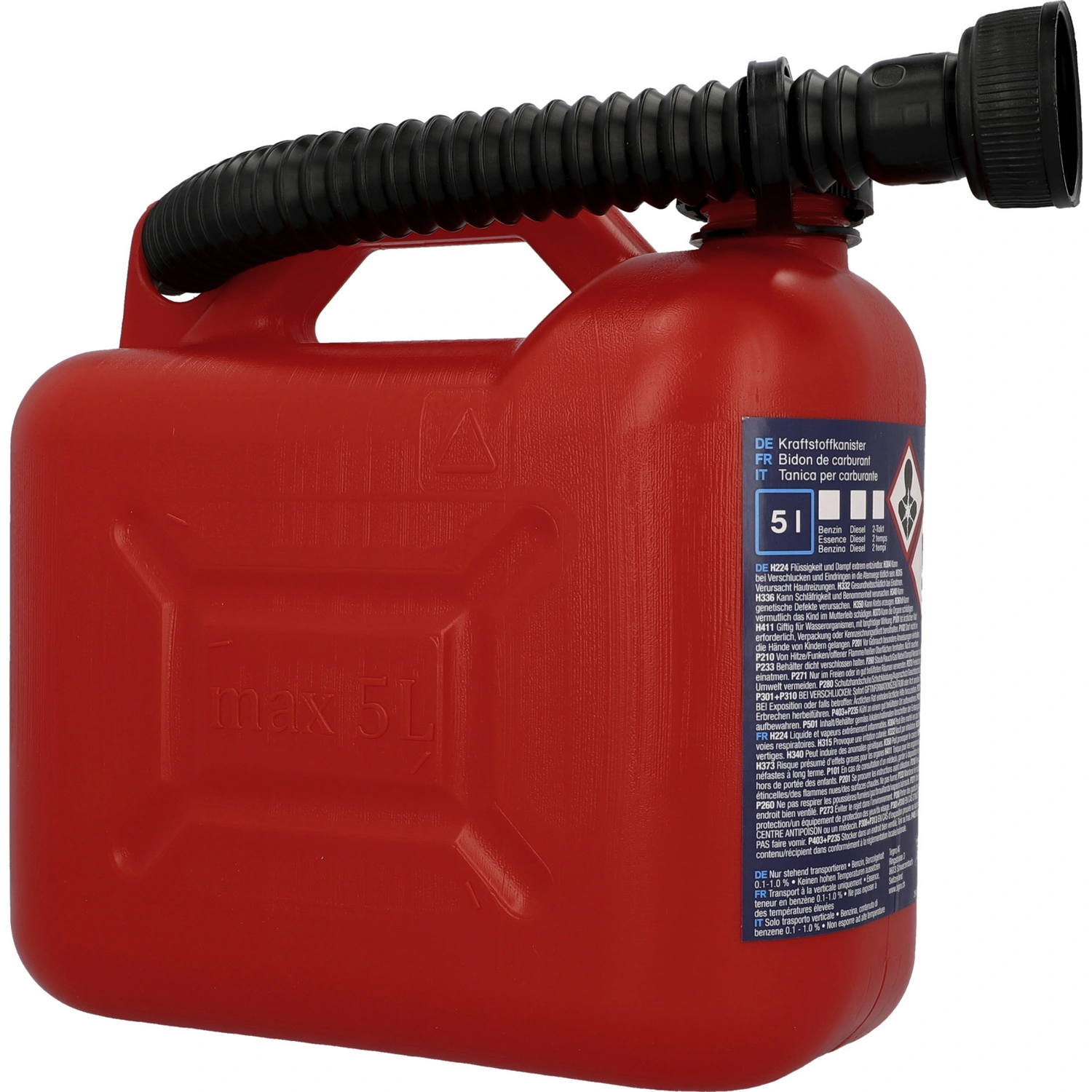 Benzinkanister, 5 l, rot