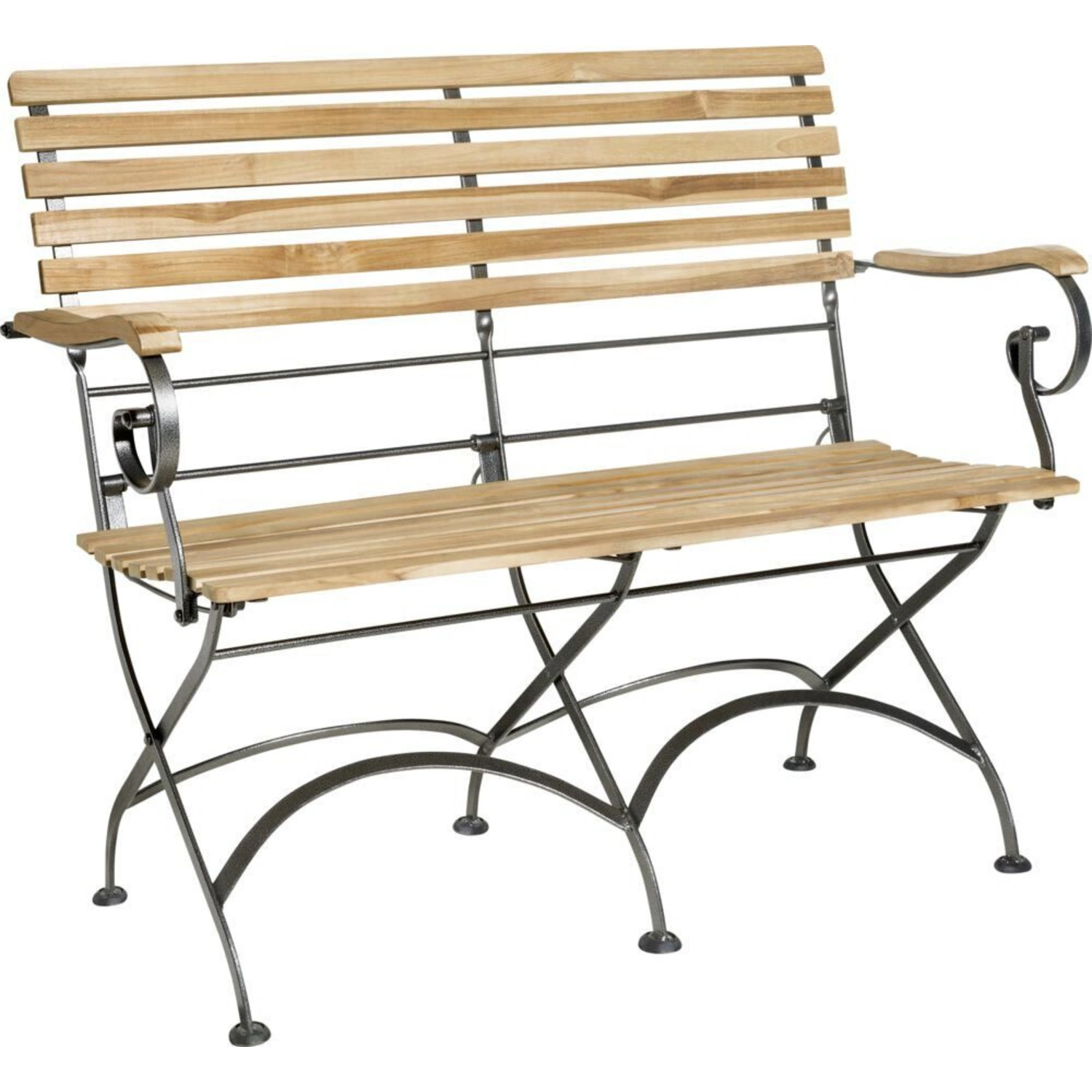Biergartenbank »Bari«, Holz, 2-Sitzer, BxH: 53,5 x 90 cm