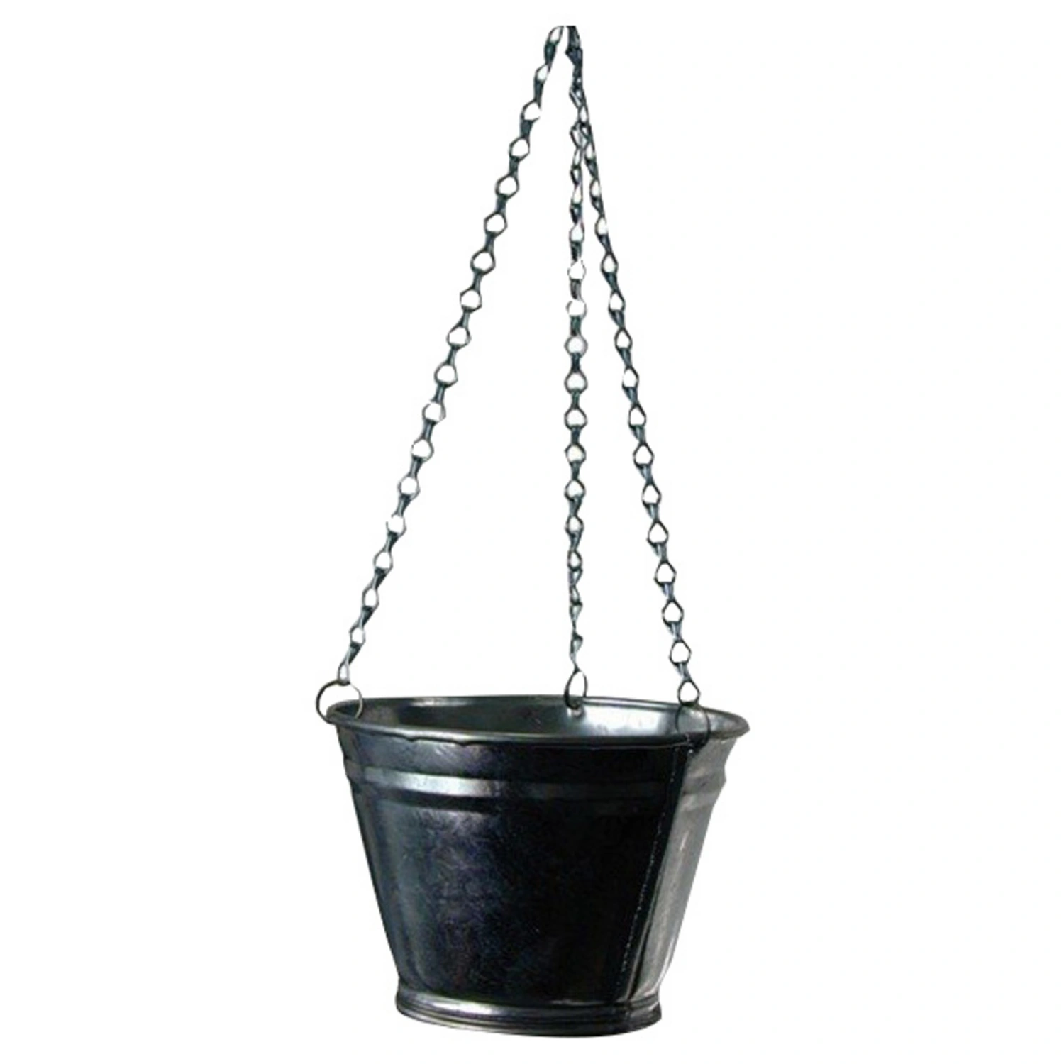 Blumenampel »Zinkartikel«, Zink, silber-Metallic, rund