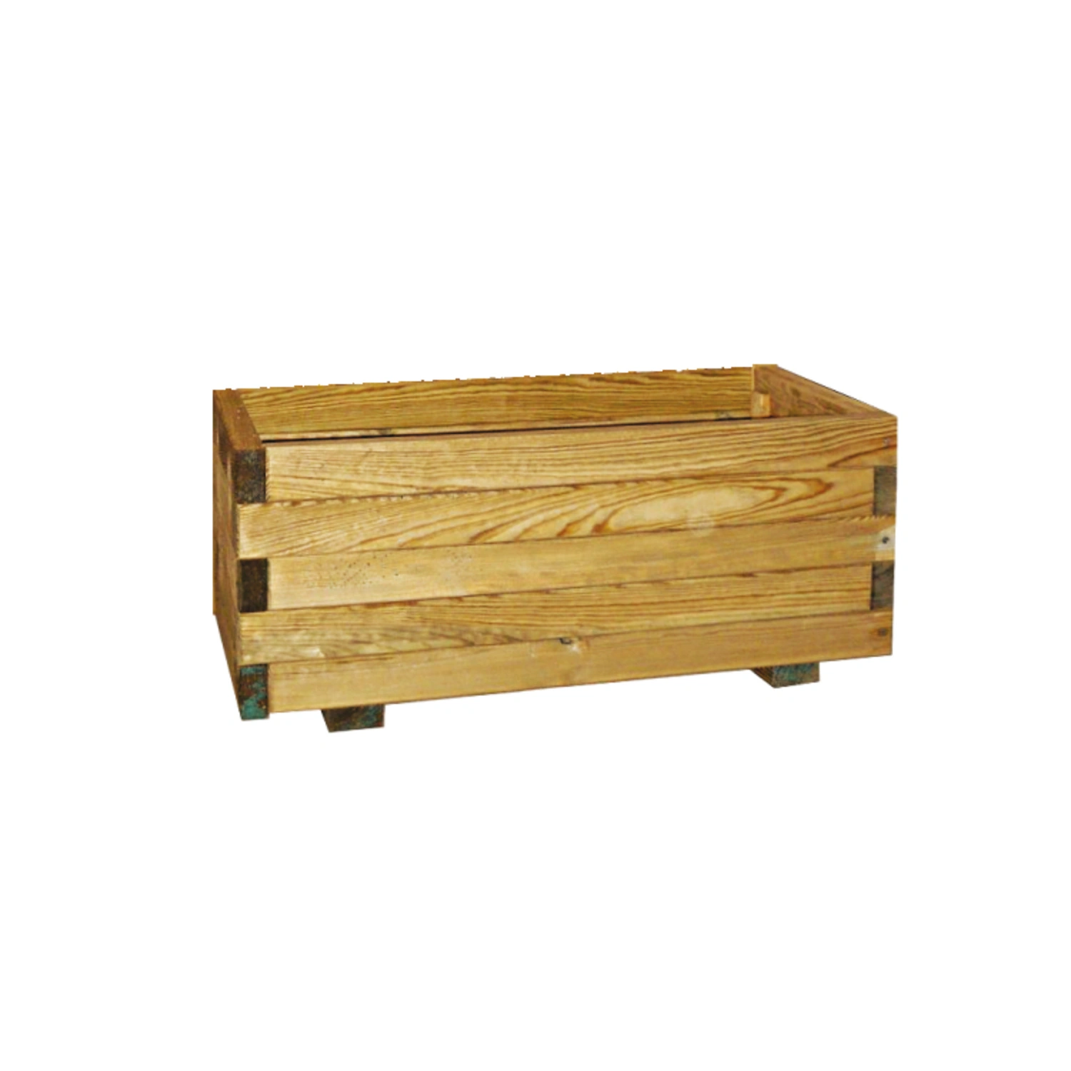 Blumenkasten »Basic«, BxH: 40 x 27 cm, grün, Kiefernholz