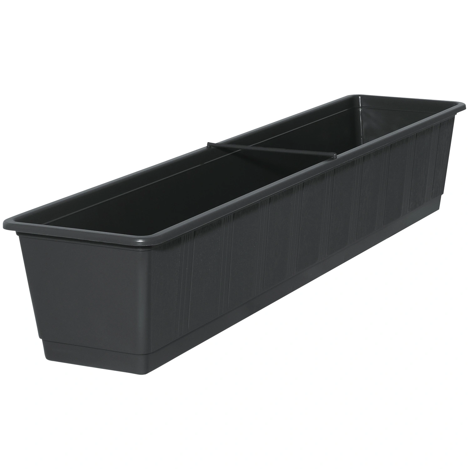 Blumenkasten »Standard«, Polypropylen (PP), anthrazit, rechteckig