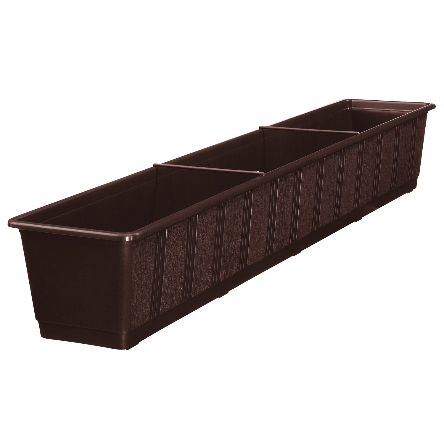 Blumenkasten »Standard«, Polypropylen (PP), braun, rechteckig