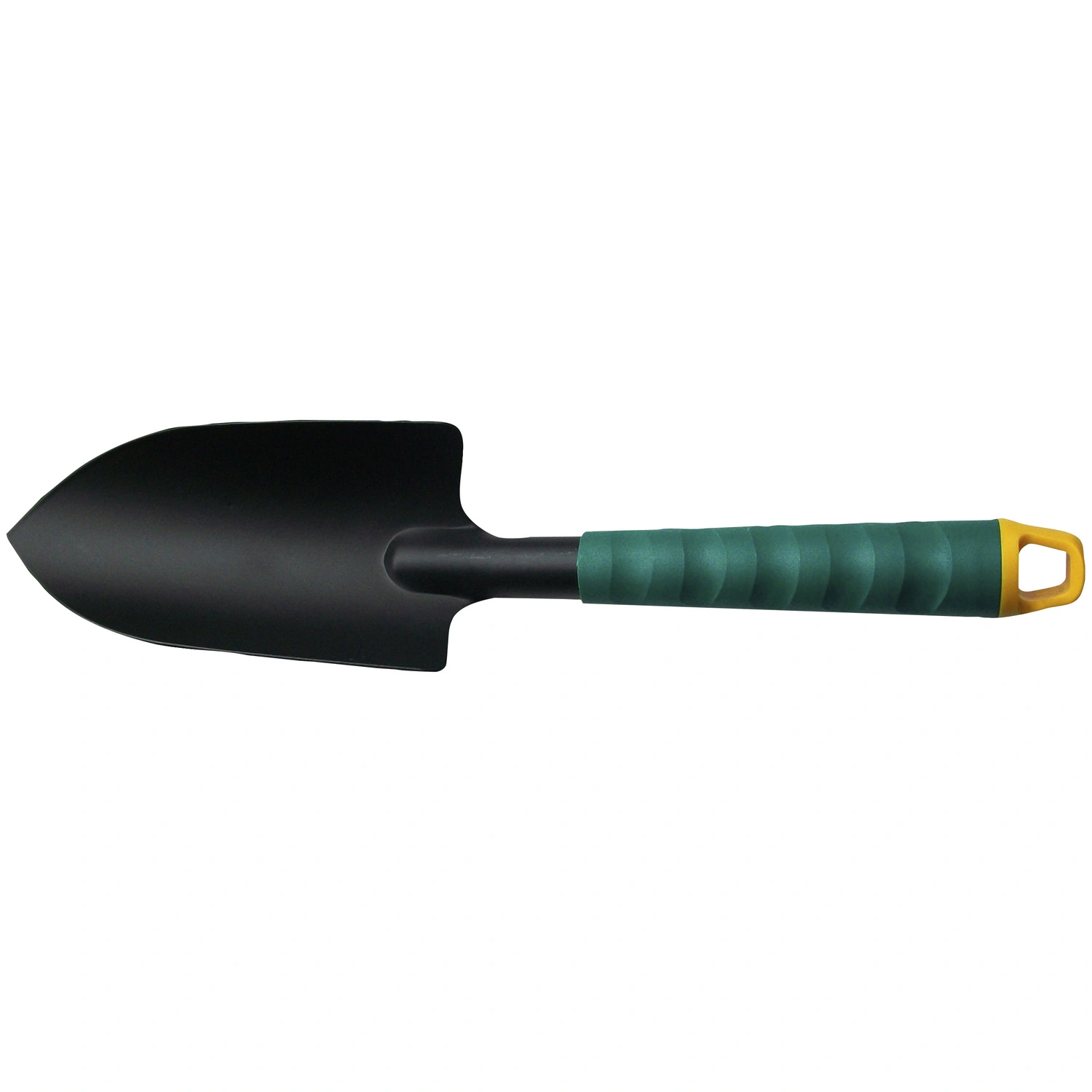 Blumenkelle, Stahl, schwarz/grün