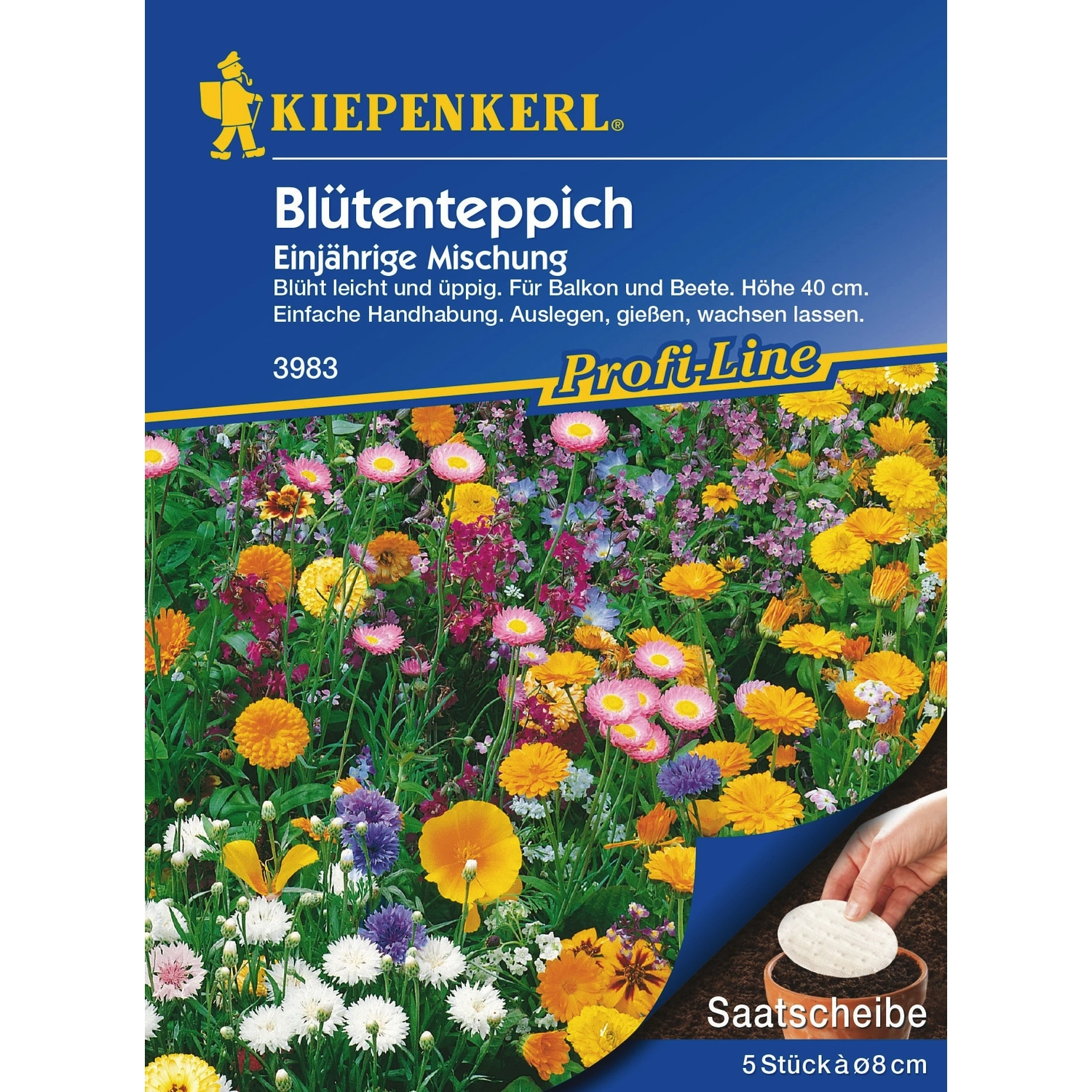 Blumenmischung »Blütenteppich«, 5 Saatscheiben