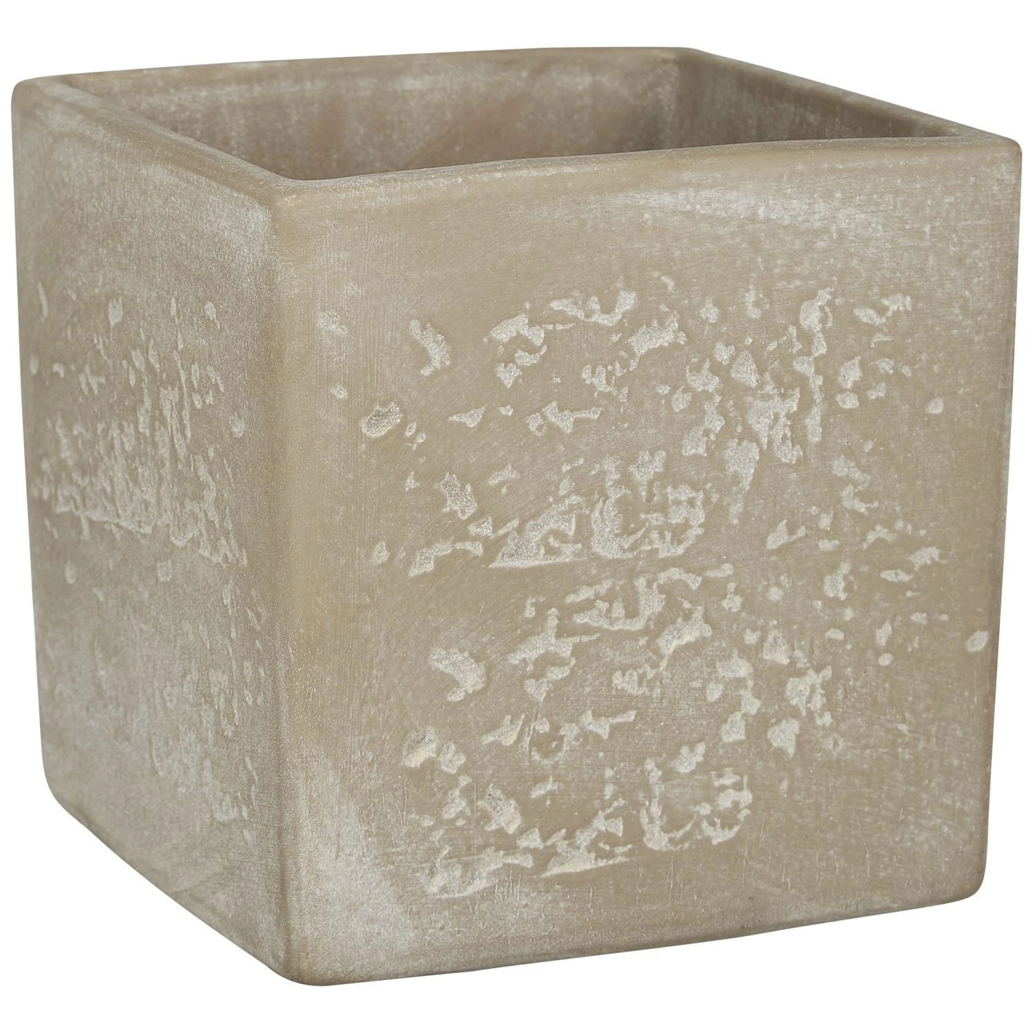 Blumentopf, Breite: 13 cm, braun, Keramik