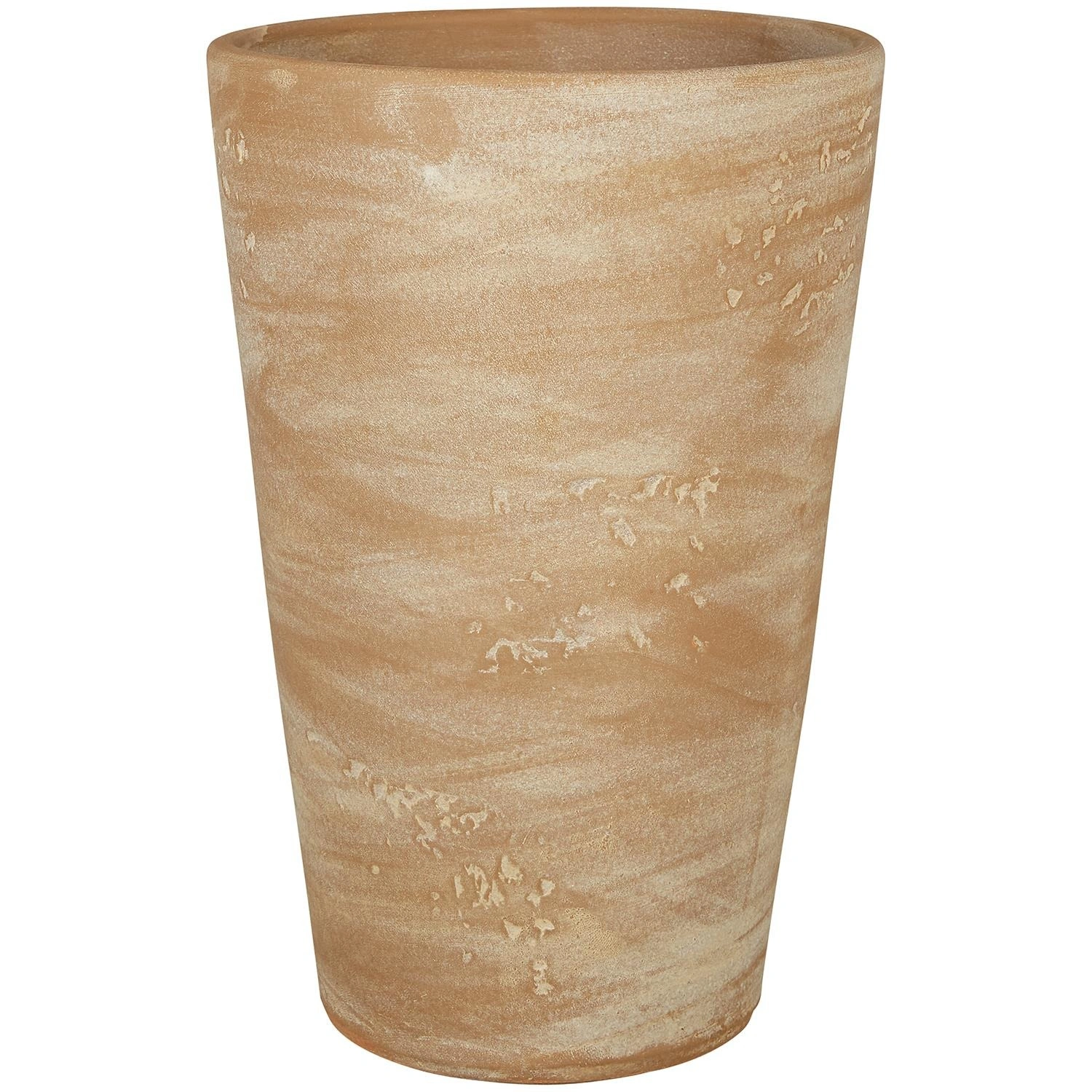 Blumentopf, Höhe: 25 cm, braun, Keramik