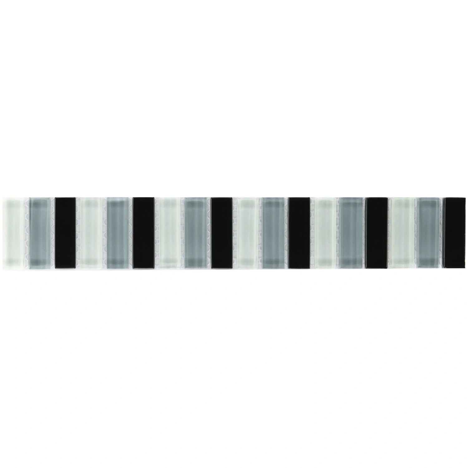 Bordüre, LxH: 30,5 x 30,5 cm, schwarz|grau