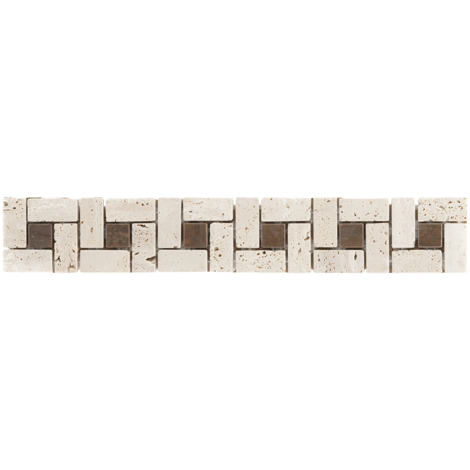 Bordüre, LxH: 50 x 30 cm, beige|kupferfarben