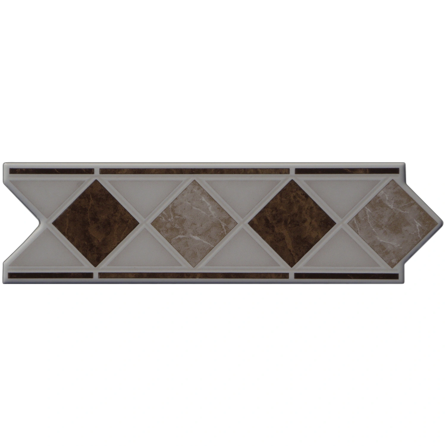 Bordüre, LxH: 60 x 20 cm, beige|weiss