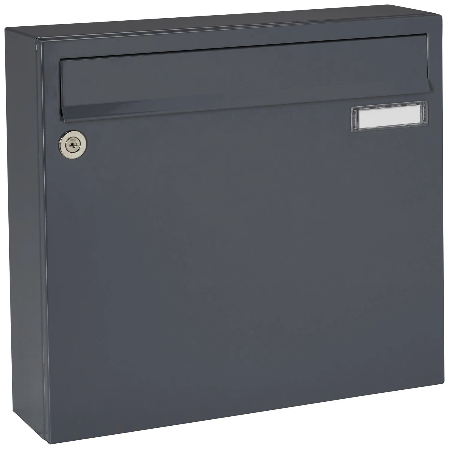 Briefkasten »BK 131«, eckig, Stahlblech, basaltgrau