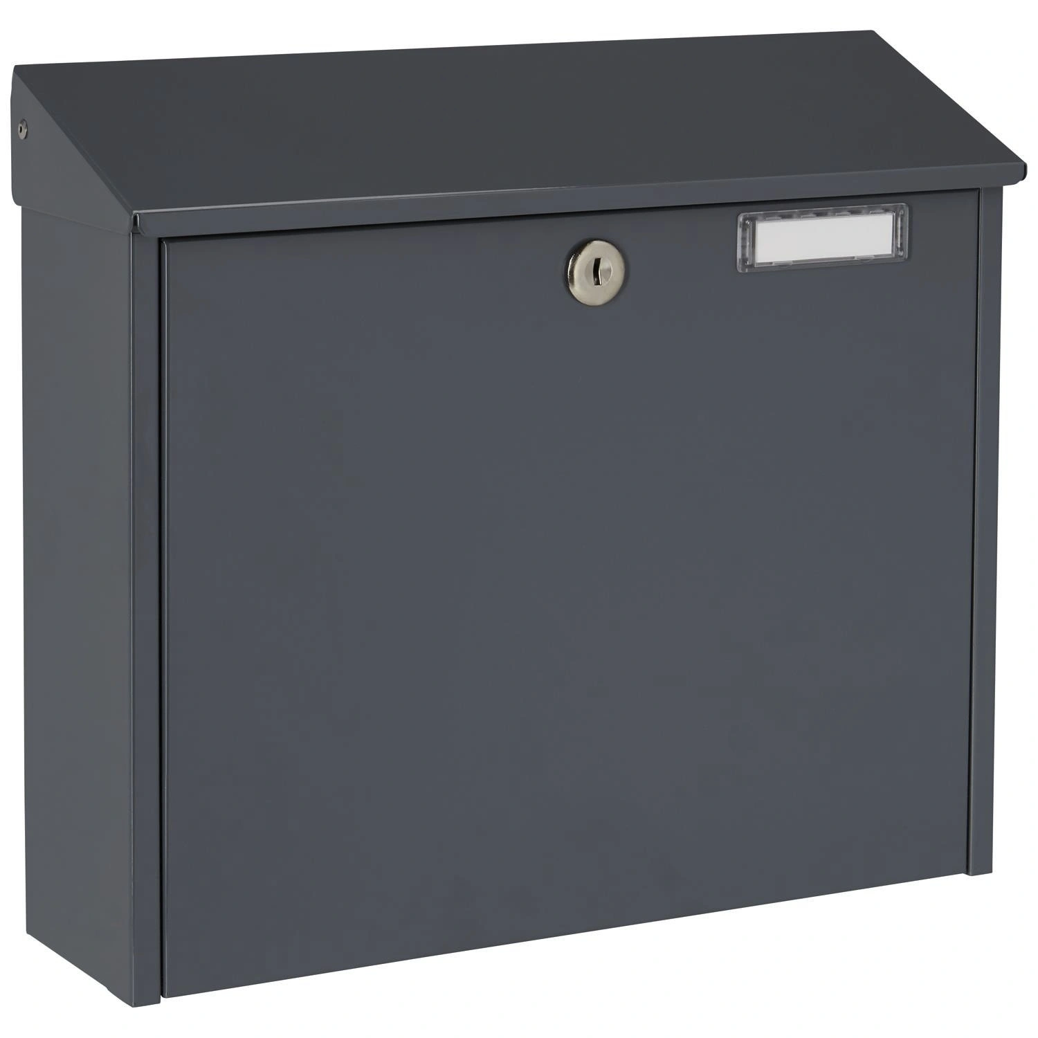 Briefkasten »BK 400«, eckig, Stahlblech, basaltgrau