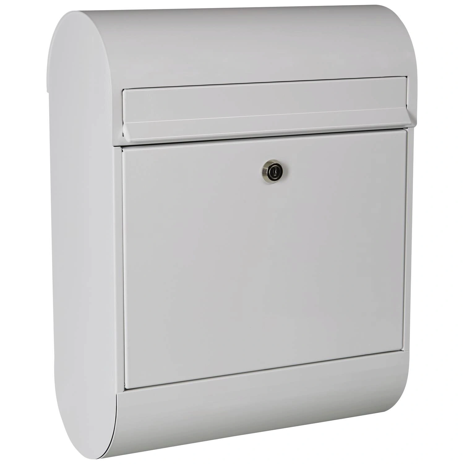 Briefkasten »BK 864«, oval, Stahlblech, weiß