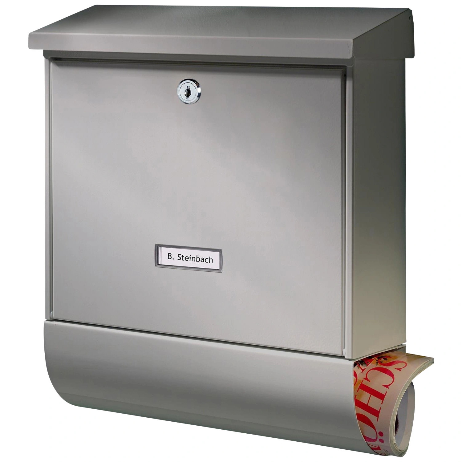Briefkasten »Nordland«, Stahl, silberfarben