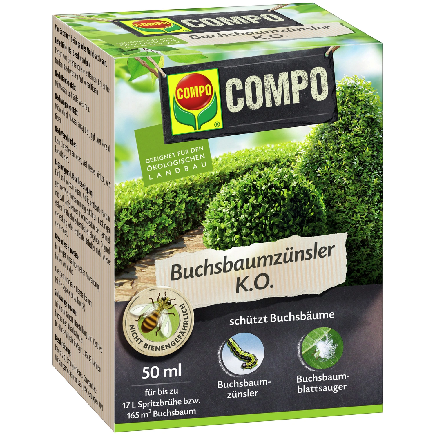 Insektizid, Buchsbaumzünsler K.O., 50 ml, mehrfarbig