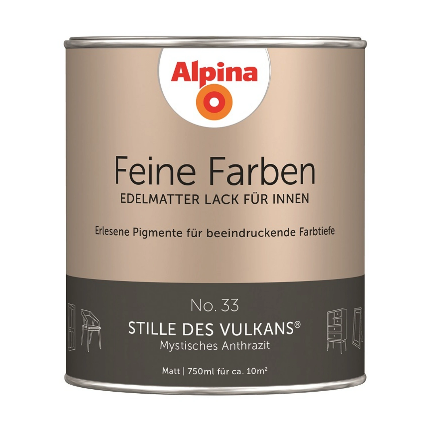 Buntlack »Feine Farben«, 0,75 l, anthrazit