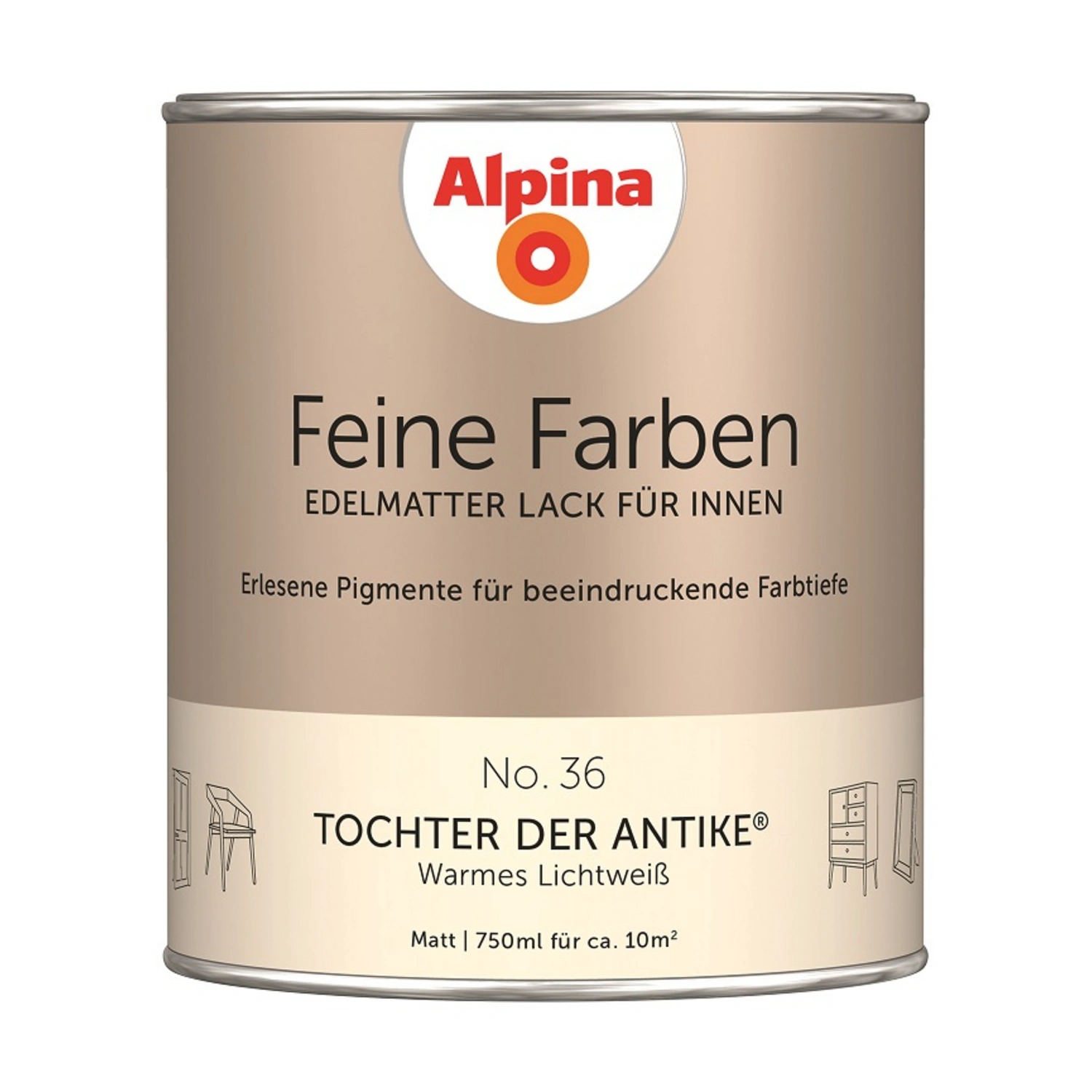Buntlack »Feine Farben«, 0,75 l, lichtweiß