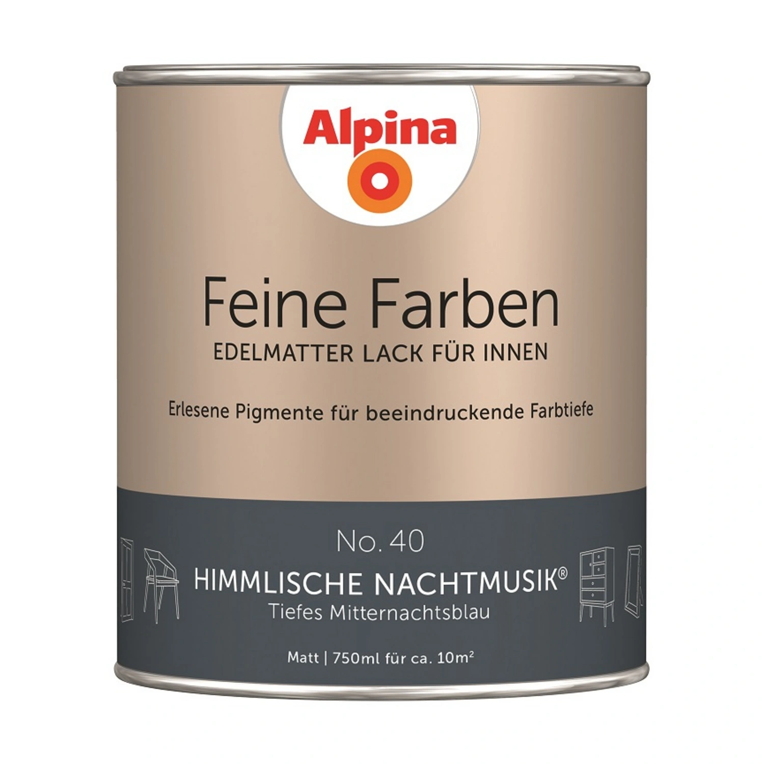 Buntlack »Feine Farben«, 0,75 l, mitternachtsblau