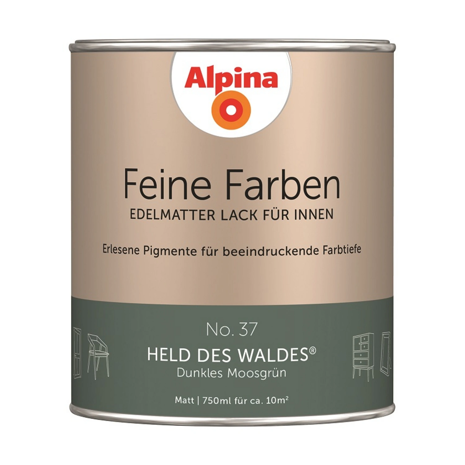 Buntlack »Feine Farben«, 0,75 l, moosgrün