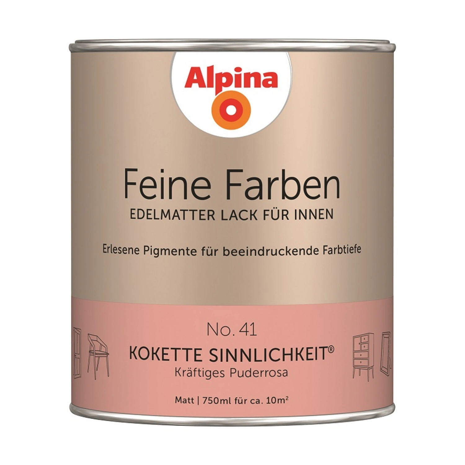Buntlack »Feine Farben«, 0,75 l, puderrosa