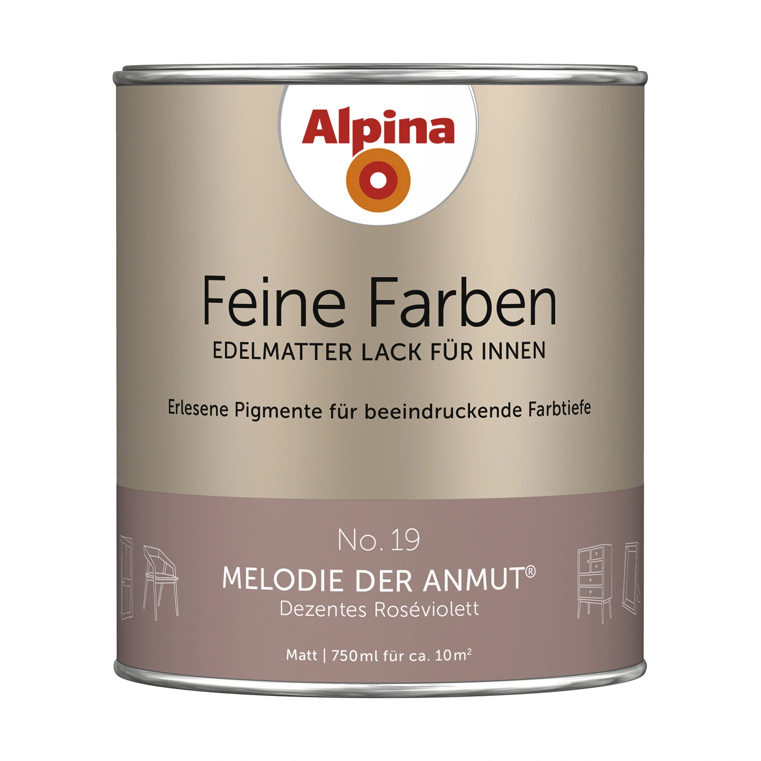 Buntlack »Feine Farben«, 0,75 l, roseviolett