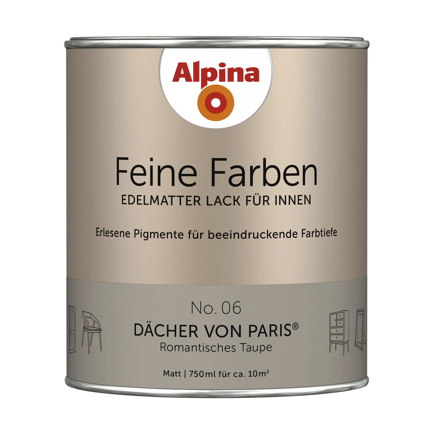 Buntlack »Feine Farben«, 0,75 l, taupe