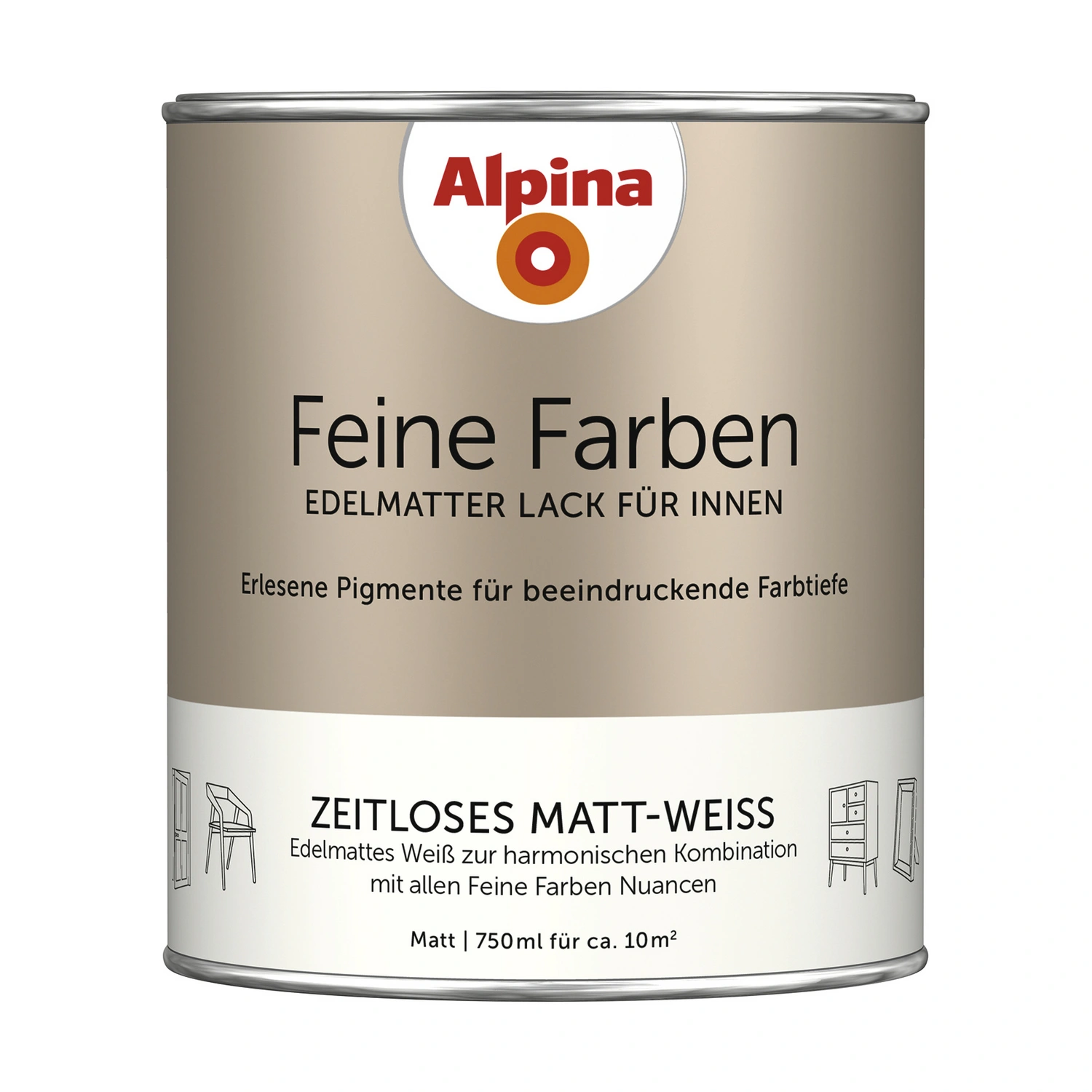 Buntlack »Feine Farben«, 0,75 l, weiß
