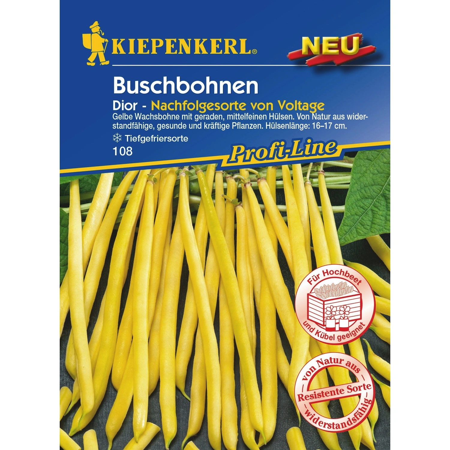 Buschbohne »Dior«, 6-8 lfd. Meter