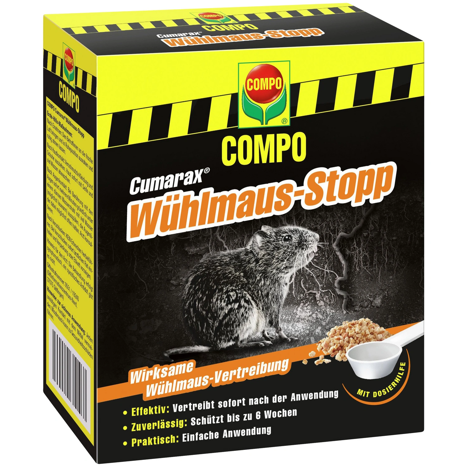 Schädlingsbekämpfungsmittel, 200g, gegen Wühlmäuse, 1 Stück