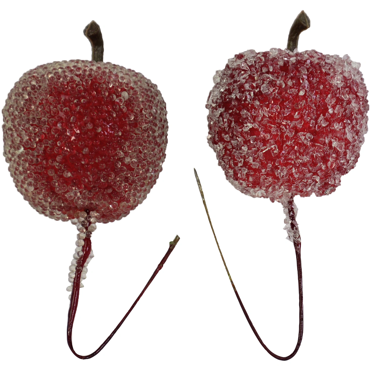 Deko-Apfel-Pick, Kunststoff, rot