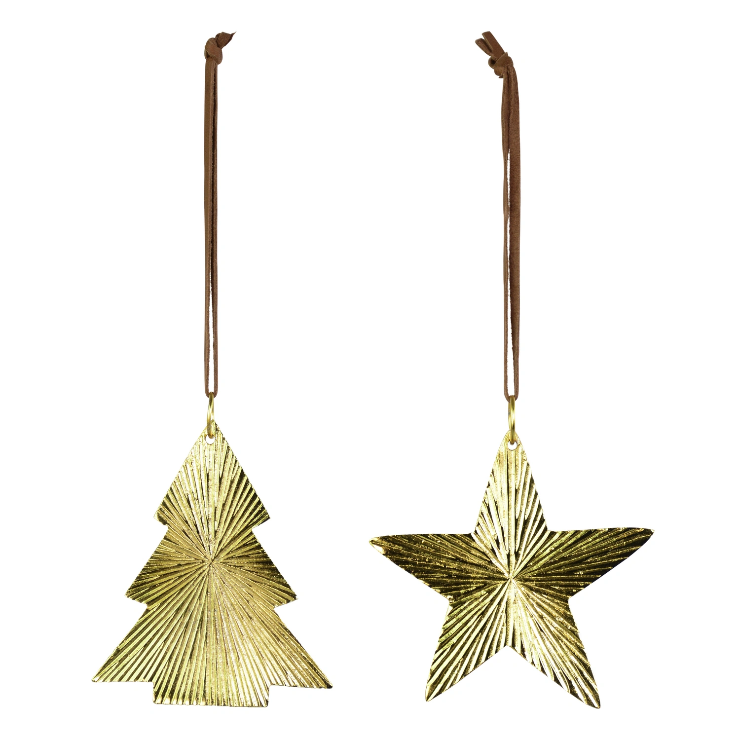 Deko-Hänger, goldfarben, Aluminium